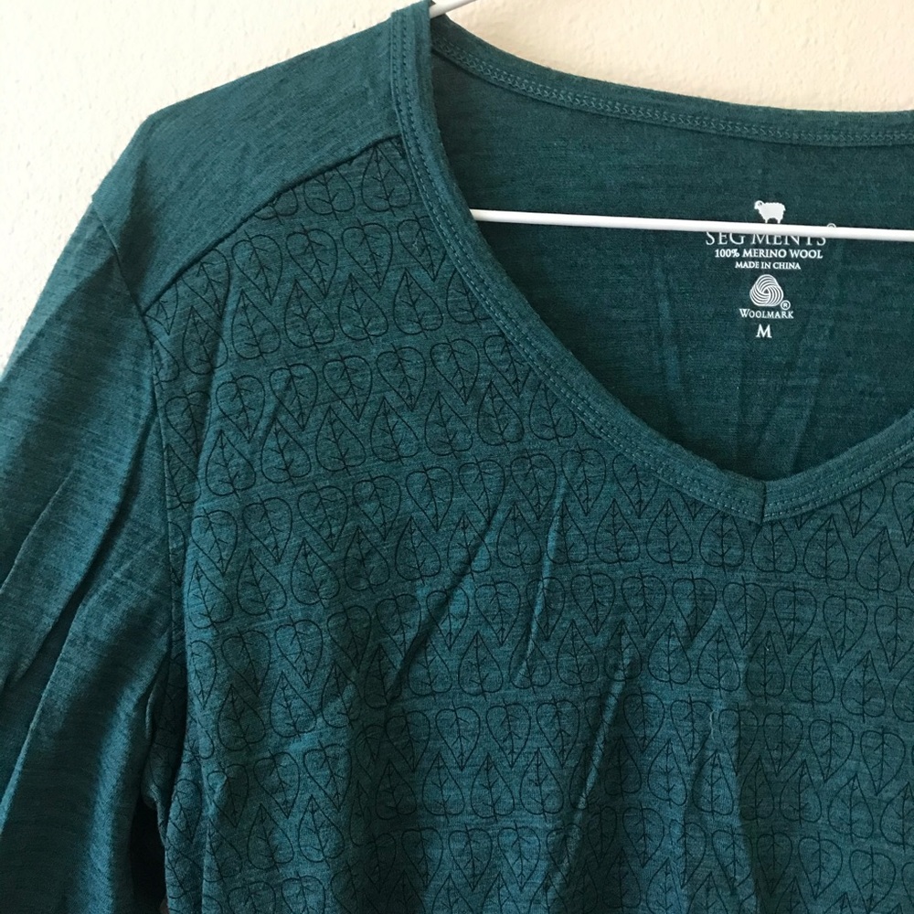 Wool long sleeve shirt